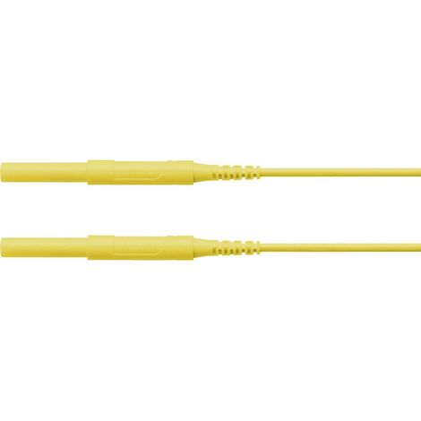 Schützinger Cordon de mesure de sécurité mâle 4 mm mâle 4 mm 200.00 cm jaune 1 pc(s) (1/2)