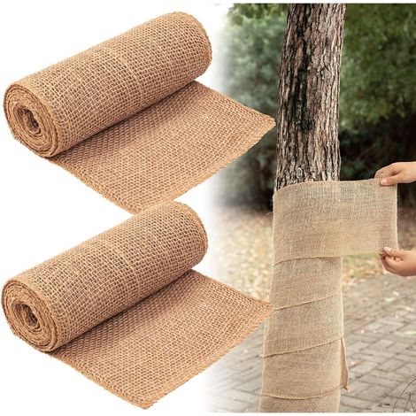1PC Nouvelle bande de jute 30x300cm 240g pour protection hivernale racines et arbres fruitiers, isolation contre gel et froid