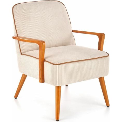 Sillón Houston 1592 , 76x66x70cm, Tapiz, Patas: Madera, 0