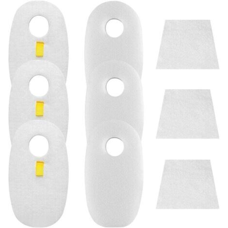 Filtres Rechange Mousse et Feutre Compatible Shark Rocket DeluxePro TruePet Modèles HV319Q HV320 HV321 HV322 HV324Q HV325 HV330 UV330 UV422 3 Pièces (1/2)