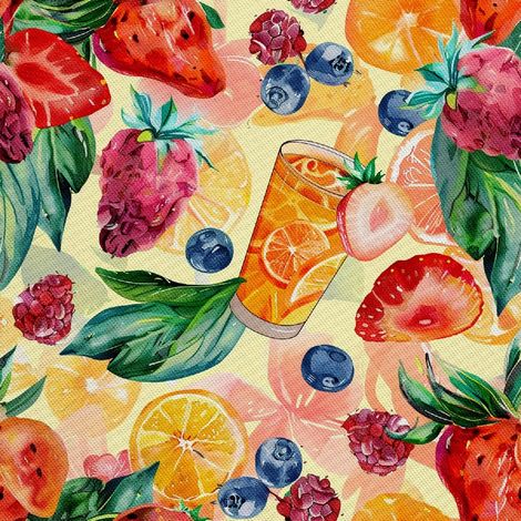 Tela Oxford decorativa para exteriores - Motivo Verano DX8935 (1/5)
