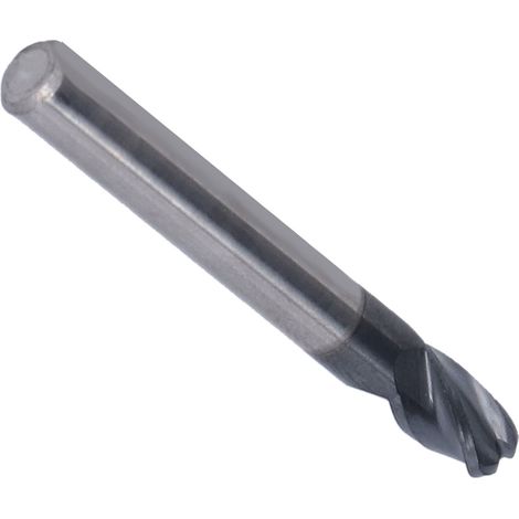 Fraise à bout sphérique 4 dents en carbure de tungstène, fraise hélicoïdale pour fraiseuse CNC, dimensions : R4 x 16 x D8 x 60 (1/5)