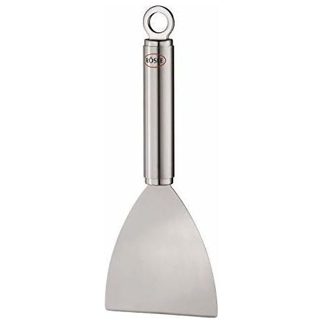 RÖSLE Spatola per barbecue, spatola per girare la carne e pulire le piastre della griglia, acciaio inox, lavabile in lavastoviglie (1/4)