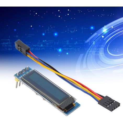 0,91" OLED-LCD-Bildschirmmodul, I2C-Geräteanzeige, Prozessor- und Festplatten-IP-Adressinformationen, SSD1306 kompatibel mit Raspberry Pi 4B. (1/5)