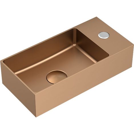 Swiss Aqua Technologies Lavamani Aurum in acciaio inox 304, 36x18x9cm, rame spazzolato PVD (SATAUR3618BRG)