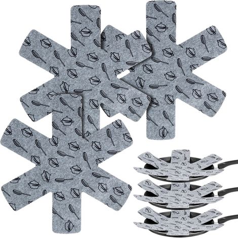 Lot de 3 tapis de protection en feutre pour poêles à frire, 38 cm (1/5)
