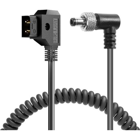 Câble d'alimentation Angle Droit de Verrouillage DC à D-Tap Enroulé pour Moniteur appareils vidéo 7 Écran Tactile (1/5)