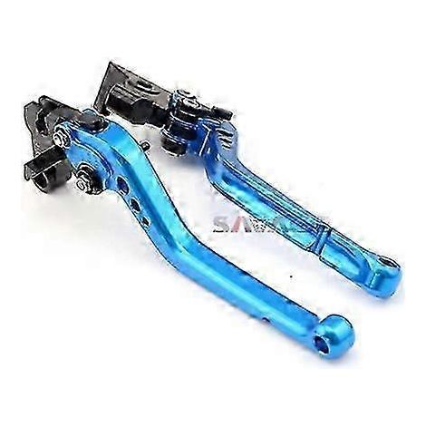 Leviers de frein et d'embrayage longs pour Yamaha MT-09-07 MT-09 Tracer FZ-09 MT-07 FZ-07 XSR 900-700 SCR950 - Accessoires moto - Poignées et leviers (longs, bleus) (1/5)
