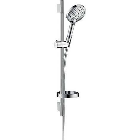 Kits de douches Hansgrohe Raindance Select S 120 EcoSmart Unica`S Puro 650mm, 3 types de jets ø : 125mm, chrome