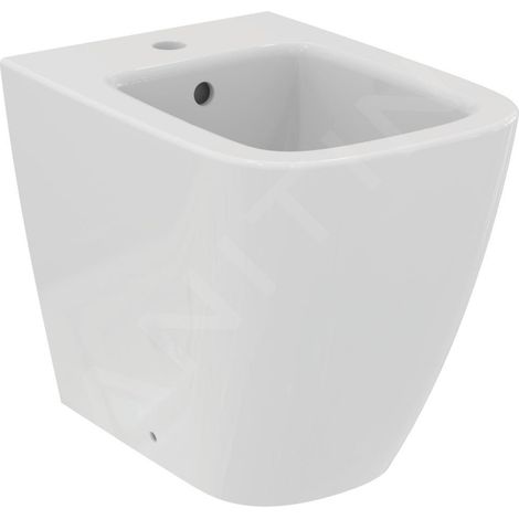 Ideal Standard – Bidet à poser 355x480 mm avec trop-plein et trou pour robinetterie – Céramique sanitaire blanc – SKU T459501