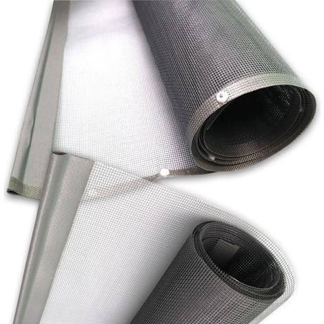 Moustiquaire grise, fabriquée en Italie, sur mesure, dimensions à partir de 100x150