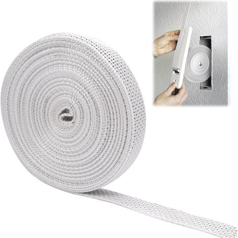 6 M Sangle pour Volet Roulant 14 mm, Sangle Stable pour Volet Bords Renforcés, Résistant à la Déchirure Résistant à l'Abrasion, Résistant à Déchirure (1/5)