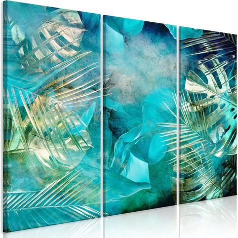 Tableau Turquoise and Gold (3 Parts) - (1/4)