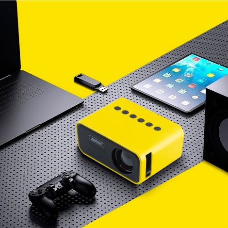 Andowl - Proiettore Portatile Mini Ultra Hd Con Telecomando Compatibile Con Android E Ios - (1/5)