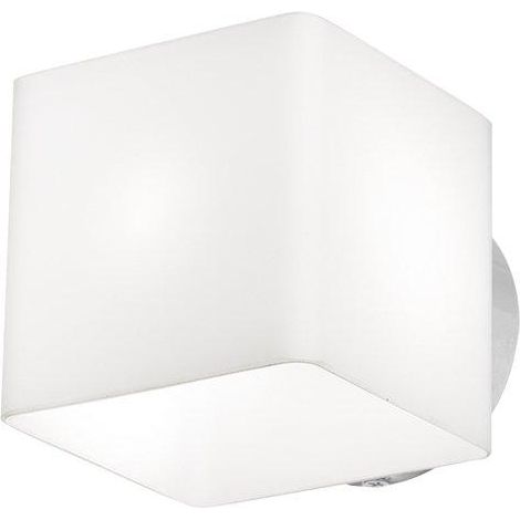 Binnie Applique da Parete in Vetro Bianco G9 IP20 - Rossini Group - Lampada da parete design essenziale