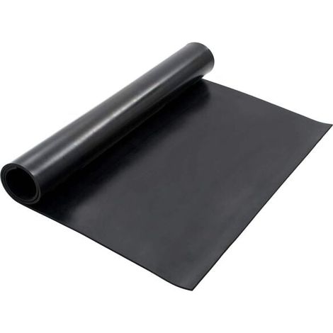 Tapis de sol en caoutchouc noir, 1,2 x 2 mètres (1/5)