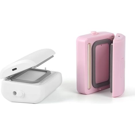 Sollbry 2 pièces Mini Machine à Sceller sous Vide pour Alimentaires,Machine à Sceller Les en Plastique Portables,Machine à Sceller sous Vide pour(blanc,rose) (1/5)
