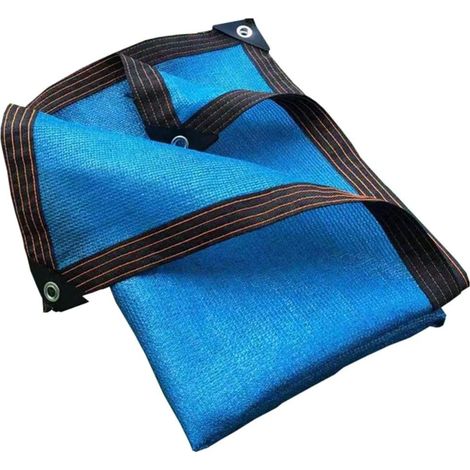 Toile d'ombrage, filet d'ombrage, protection et résistance aux alcalis, pour plantes à fleurs, plantes succulentes, toiture de terrasse, multifonctionnelle, bleue (Couleur : Bleu, Taille : (1/5)