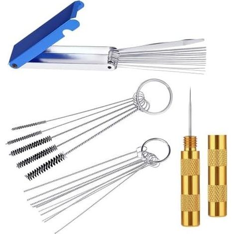 Kit de nettoyage pour carburateur, nettoyant carburateur en carbone, kit moto, 13 kits + 10 aiguilles - (1/5)