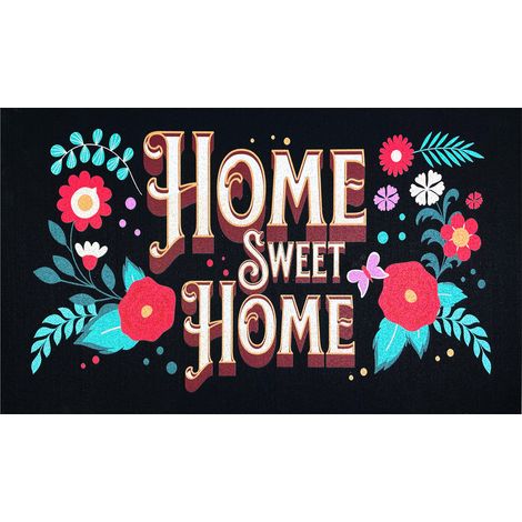 Zerbino Gomma Floccato Moderno Asciugapassi Home sweet home (1/5)