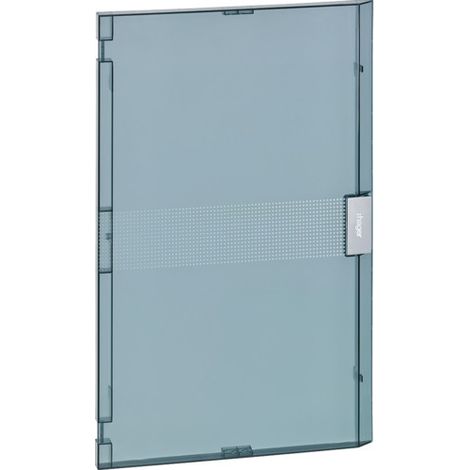 Porte transparente pour coffret vega largeur 18 modules hauteur 3 rangées HAGER VZ318T