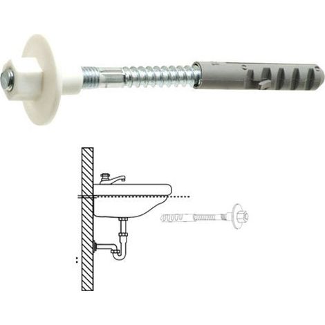 Feststehendes Sanitär-Kit Waschbecken 10x110 mm. (2 Stücke) (1/2)