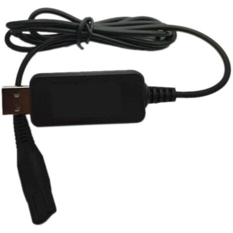 Câble de Prise USB A00390 Adaptateur éLectrique Chargeur Cordon D'Alimentation pour Rasoirs S300 S301 S302 S311 S331 S520 S530 RQ331