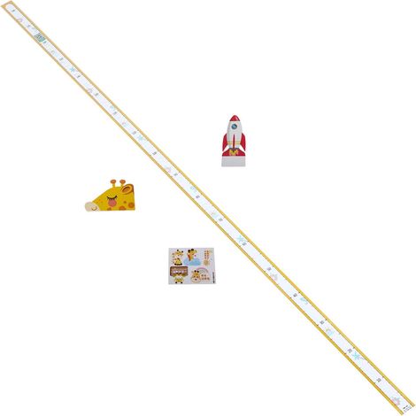 Toise Murale Pour Enfants Autocollant De Mesure De La Taille Toise Pour Enfants Règle Tableau De Croissance Planche De Mesure Pour La Taille Jaune (1/5)