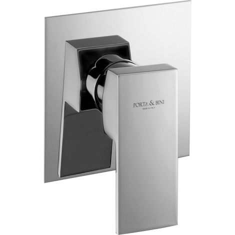 Miscelatore Doccia Incasso piastra SLIM serie Kiki Porta &amp Bini Colore a scelta Nero Opaco