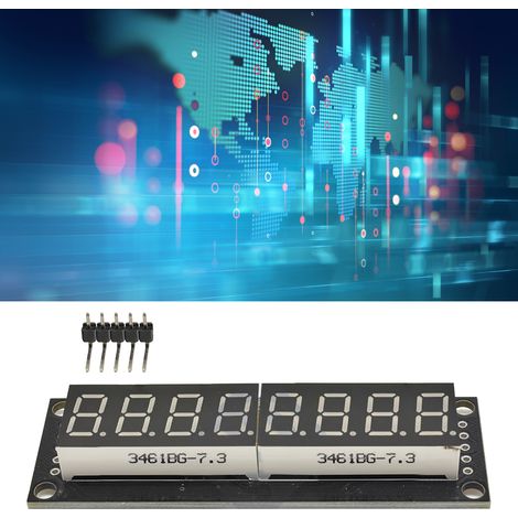 8-stellige 7-Segment-LED-Digitalanzeige, 5 V, 0,36 Zoll, 74HC595, Gelb (1/5)