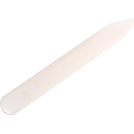 Outil plioir en os naturel pour marquer, plier, rainurer et brunir les bords des articles en cuir. (1/5)