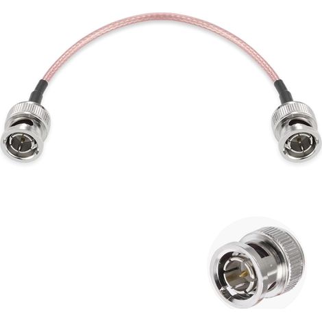BNC Mâle vers BNC Mâle Câble 75 Ohm HD-SDI RG179 RF Coaxial avec Connecteur Pigtail 6"/15cm pour VCR Caméra Radio CB Marine Moniteur CCTV (1/3)