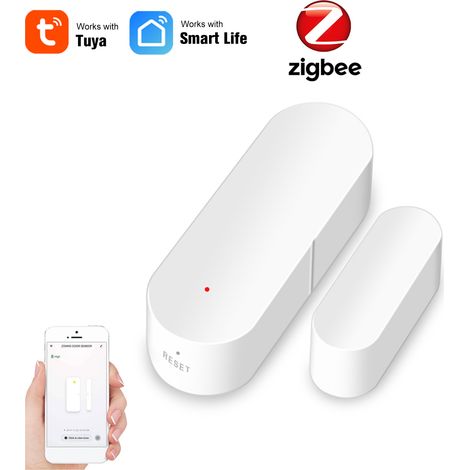 Zigbee capteur de porte intelligent Tuya APP contrôle détecteur ouvert/fermé interrupteur magnétique fenêtre alarme de sécurité à domicile (1/5)