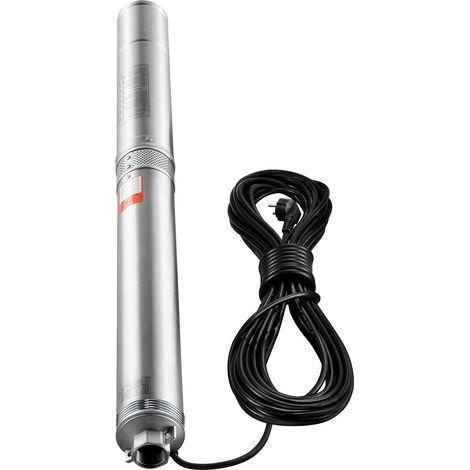 Mophorn Pompa Sommergibile per Pozzi Profondi, IP68 1500W 230 V 50 Hz, Massima Portata 9,8 m³/h Prevalenza 108 m, Cavo Elettrico 9,1 m, Pompa Acciaio Inox per Irrigazione Industriale Uso Domestico