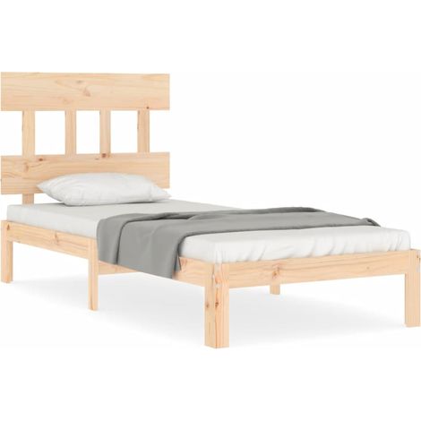 Maison Exclusive - Massivholzbett ohne Matratze 90x200 Kiefernhol