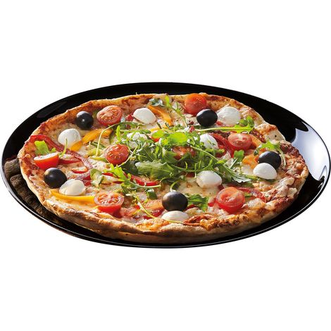 Arc 181754 Piatto Opale Pizza Friends Time, Nero, 32 cm (1/3)