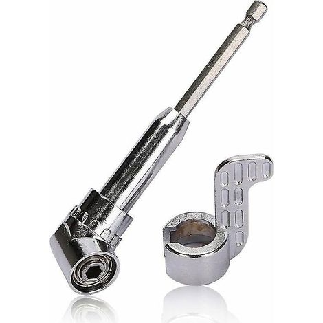 renvoi D'angle Visseuse Coude Angle Droit 105 Degrs Tige Hexagonale 1/4" Pour Perceuse (1/5)