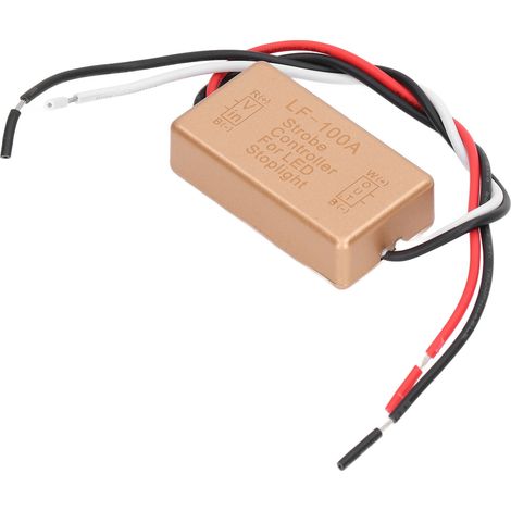Kit Flash Stroboscope Auto pour Feu Stop LED 12V-16V, Module Clignoteur de Frein pour Voiture, Contrôleur de Clignotement, Compatible Feu Arrière (1/5)