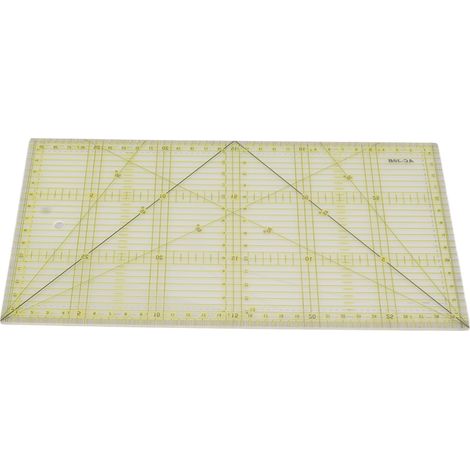 Règle de patchwork en acrylique, échelle précise et transparente, idéale pour la couture et le patchwork. (1/5)
