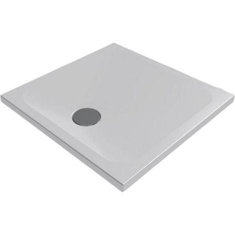 Piatto doccia 80x80 h.4 in ceramica bianco opaco Rapid di (1/5)