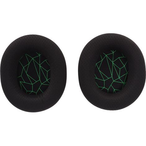 Oreillette de remplacement pour casque SteelSeries Arctis 3/5/7, coussinets à haute élasticité améliorés, soie verte. (1/5)