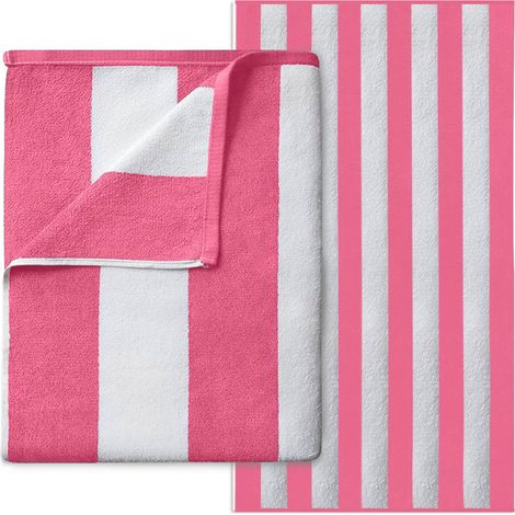 Grande Serviette de Plage en Microfibre, Super absorbante, Anti-Sable, Serviette de Plage Extra Large pour Adultes (100 x 200 cm), Douce, compacte et légère (1 pièce), Rose