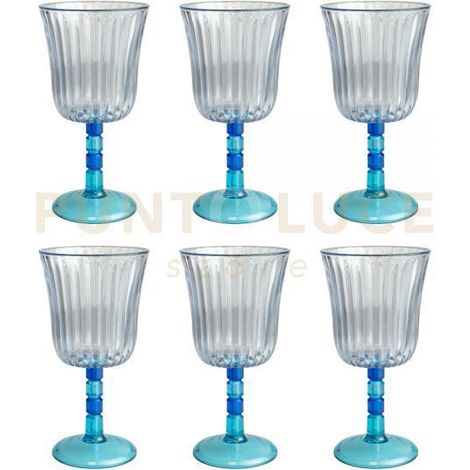 SET 6 CALICI GINEVRA TRASPARENTE