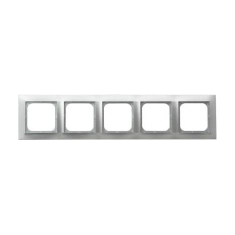 Cornice in argento con impressione, cinque parti