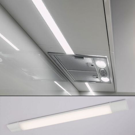 Unterbaulampe Unterbauleuchte Küchenlampe Küchenleuchte, Strahlwasserfest IP65, weiß opal, LED 36W 3400Lm neutralweiß, LxBxH 123x6,7x2,2cm