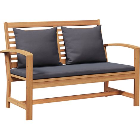 Ensemble banc et table de jardin avec coussin 2 Pièce (1/5)
