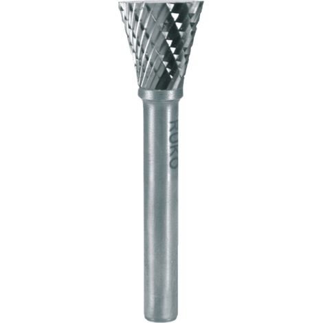 RUKO fraise rotative en carbure WKN Ø 6 mm longueur de tête 8 mm Ø de queue 6 mm denture KVZ 4 - 116239 (1/5)