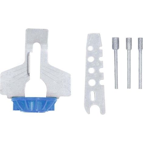 Kit d'affûtage de tronçonneuse, accessoire d'affûtage de tronçonneuse en acier rapide, Kit d'outils d'affûtage rotatif bleu,de DEBUNS (1/5)
