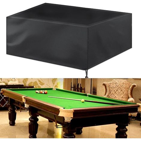 Housse de billard noire intégrale de 2,44 m (8 pi), imperméable et indéchirable. (1/5)