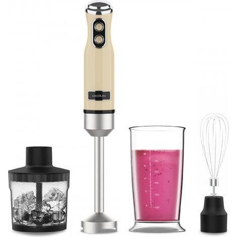 Cecotec Mixeur plongeant Power RetroYellow 1200MAX Cream&Crush (1/5)